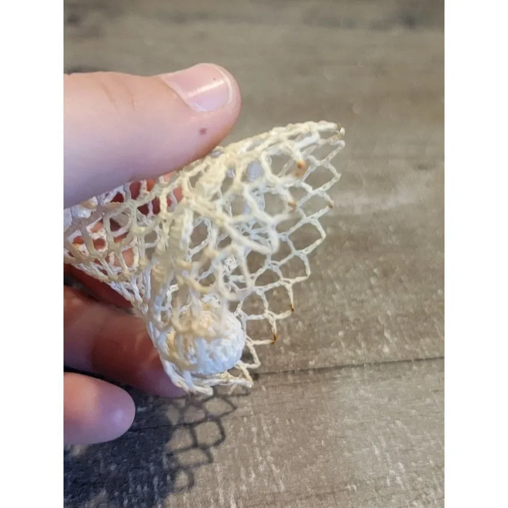 White crochet pattern Bell‎ ornament Xmas decor